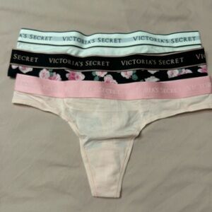 Victoria's Secret Floral and Pastel Panty Set